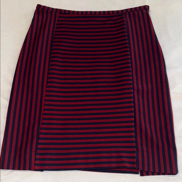 Merona Red and Blue Pencil Skirt Knee-Length Work Women’s - Picture 5 of 12